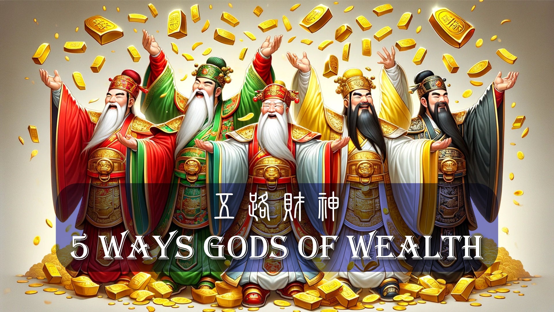 
          Five Ways Gods of Wealth 五路財神
        