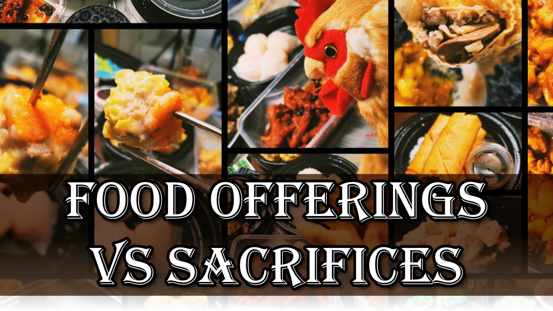 
                  Food Offering Versus Sacrifices
                