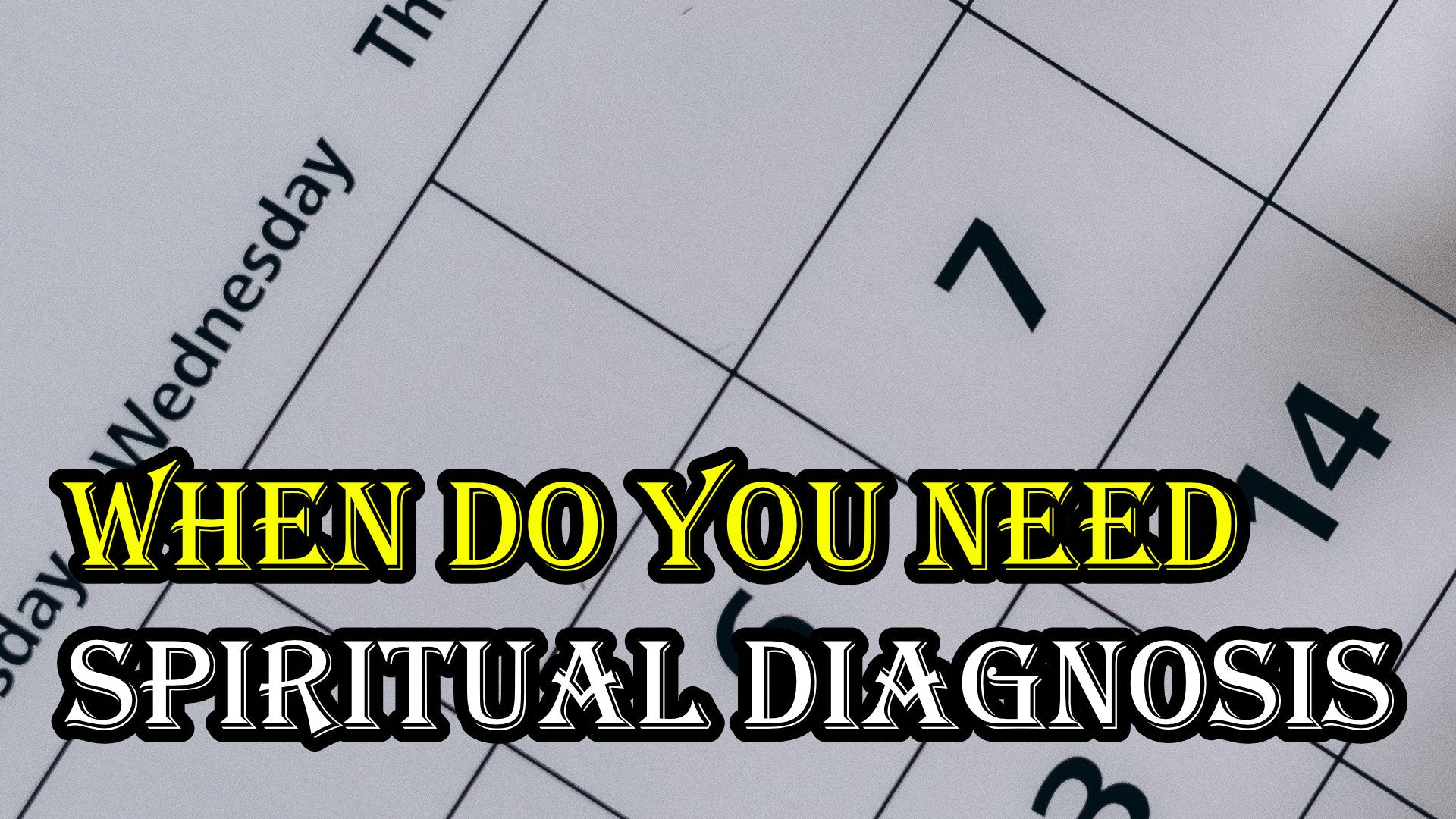 
                  How Often Should You Get a Spiritual Diagnosis?
                