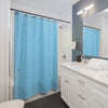 Blue Saam Lam Truth Scripture Shower Curtain
