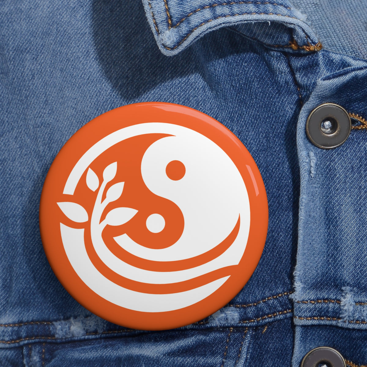 Chi in Nature Pin Buttons