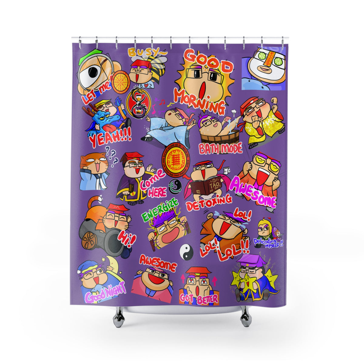 Taoist Shower Station Curtain